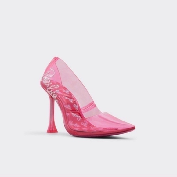 ALDO Barbie Collection Transparent Pink Heels - Picture 3 of 8